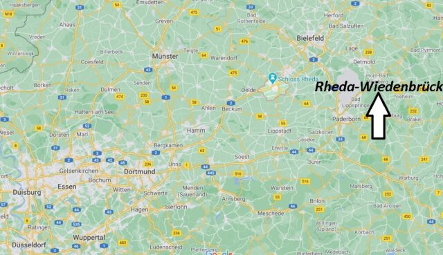 Wo liegt Rheda-Wiedenbrück - Wo ist Rheda-Wiedenbrück (Postleitzahl 33378)