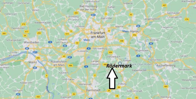 Wo liegt Rödermark - Wo ist Rödermark (Postleitzahl 63322)