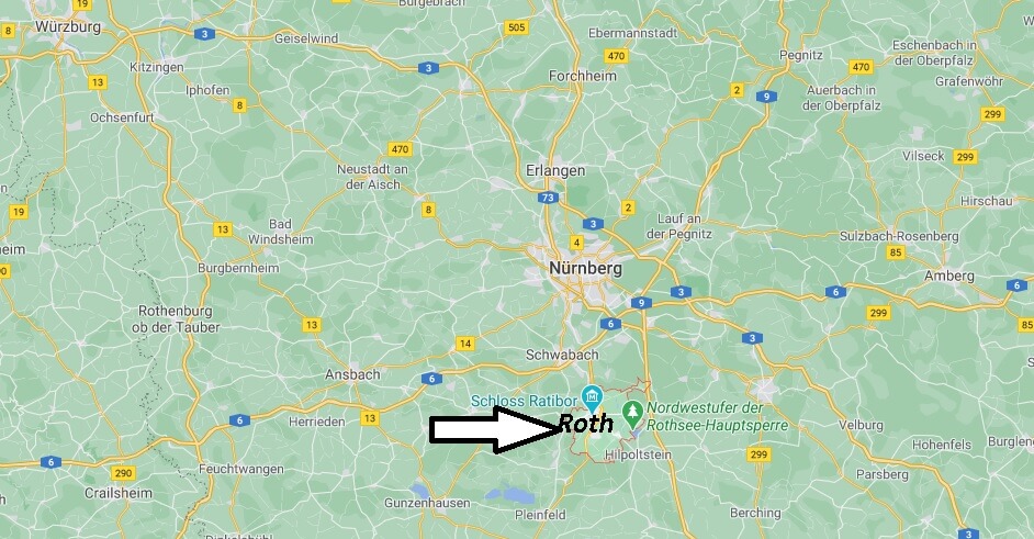 Wo ist Roth (Postleitzahl 91154)