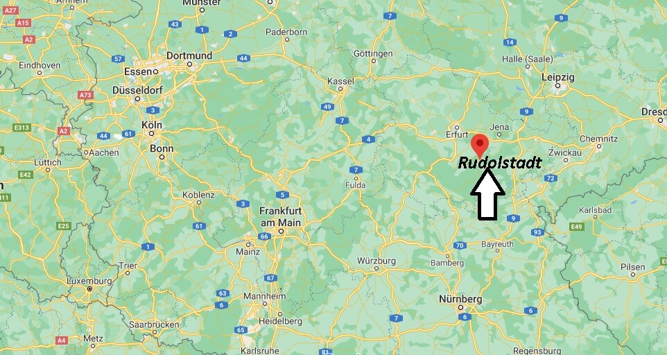 Wo ist Rudolstadt (Postleitzahl 07407)