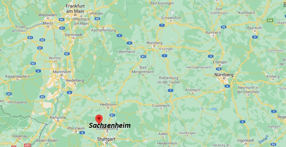 Wo ist Sachsenheim (Postleitzahl 74343)