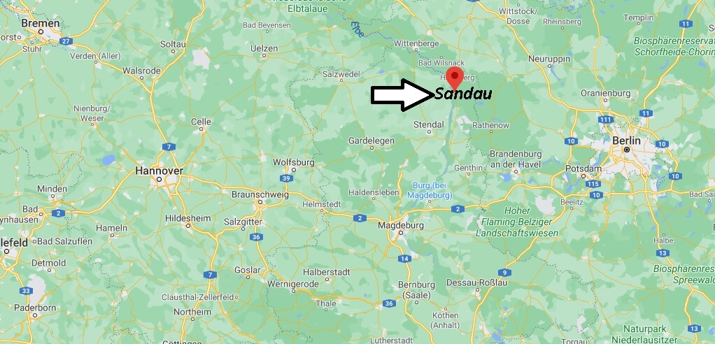 Wo ist Sandau (Elbe) (Postleitzahl 39524)
