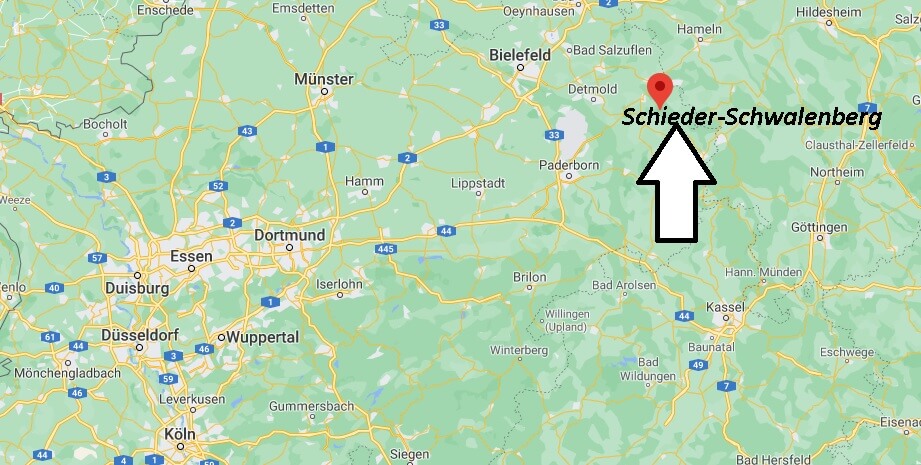 Wo ist Schieder-Schwalenberg (Postleitzahl 32816)