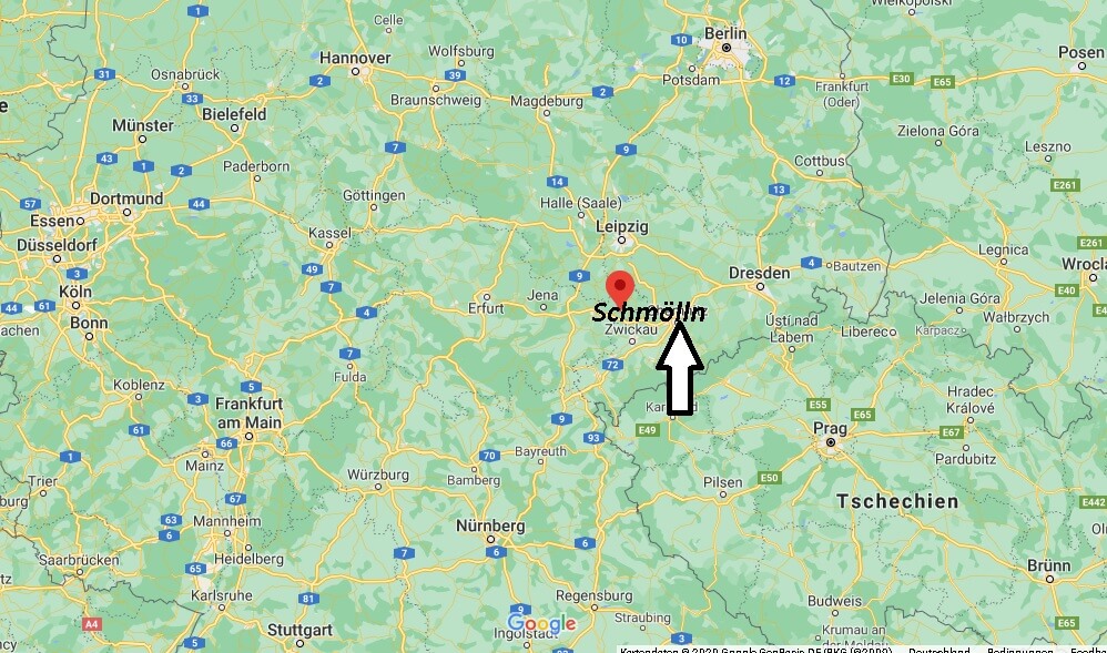 Wo ist Schmölln (Postleitzahl 04626)