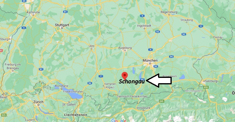 Wo ist Schongau (Postleitzahl 86956)