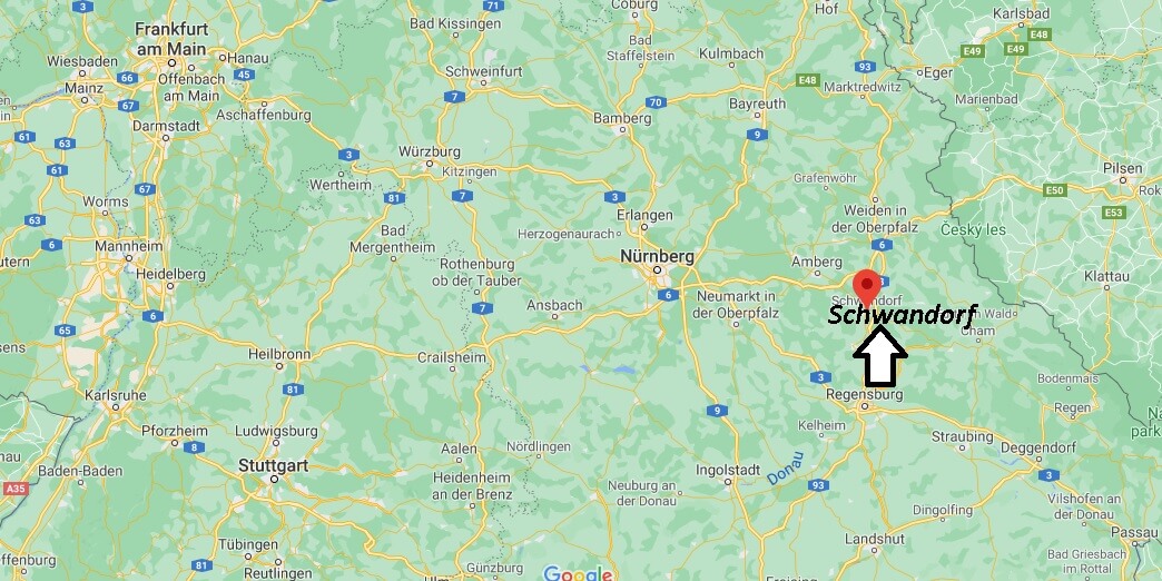 Wo ist Schwandorf (Postleitzahl 92421)