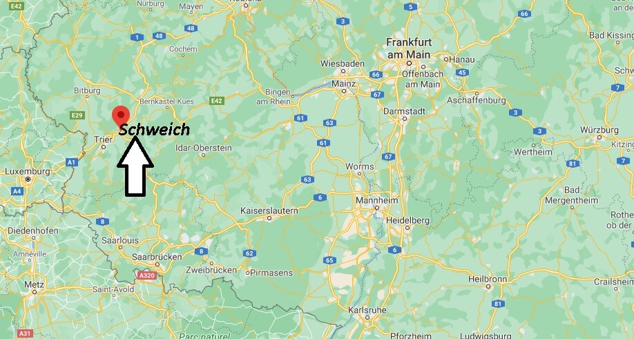 Wo ist Schweich (Postleitzahl 54338)