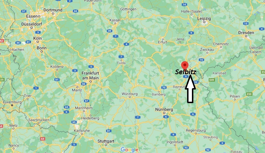 Wo ist Selbitz (Postleitzahl 95152)