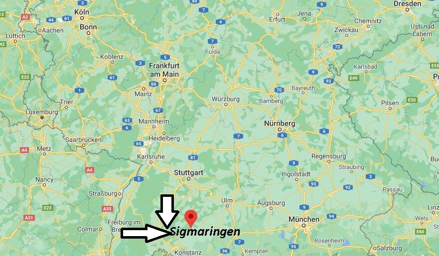 Wo ist Sigmaringen (Postleitzahl 72488)