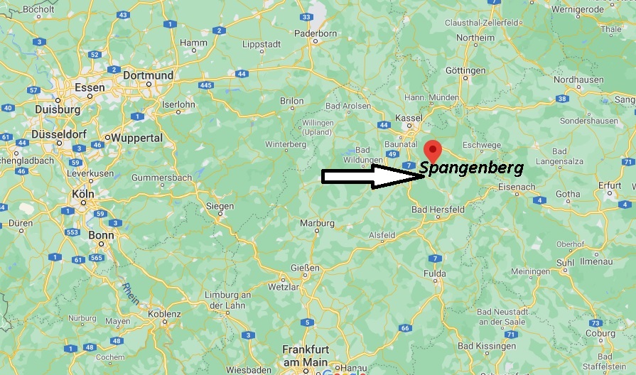 Wo ist Spangenberg (Postleitzahl 34286)