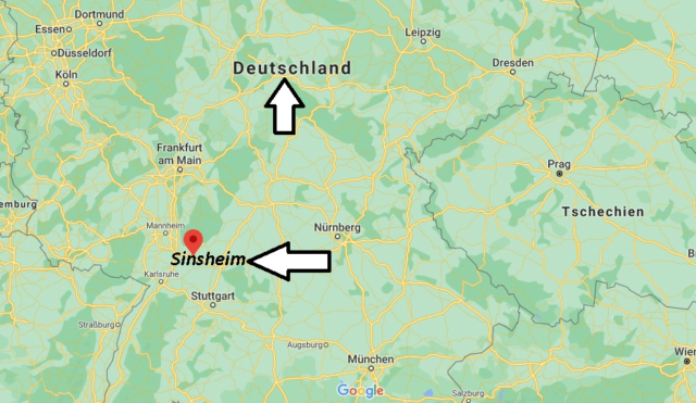 Wo liegt Sinsheim