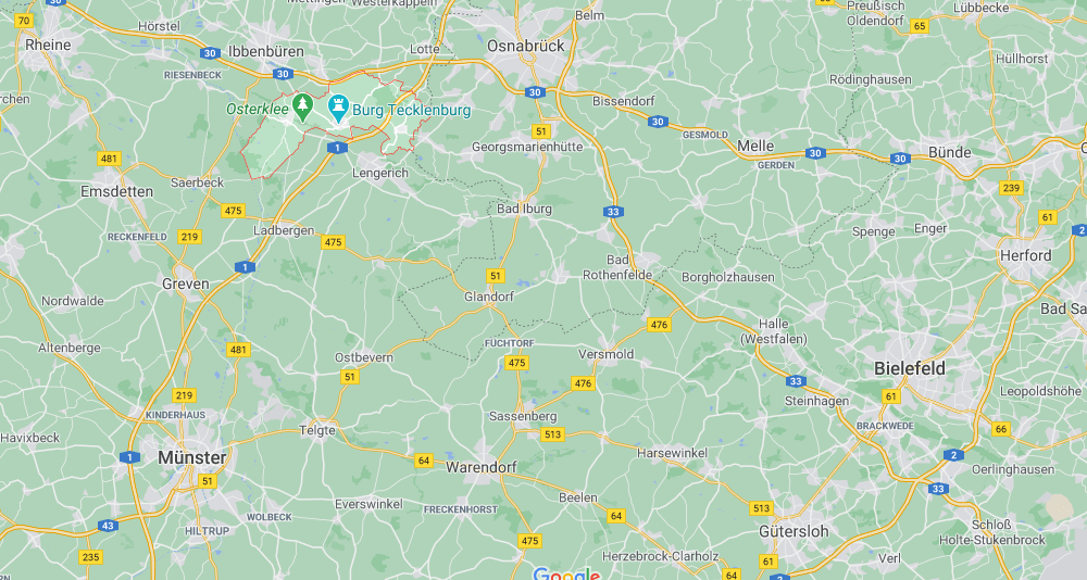 In welchem Bundesland liegt Tecklenburg