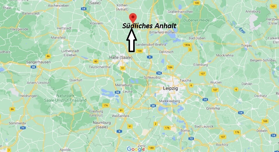 Wo ist Südliches Anhalt (Postleitzahl 06369)