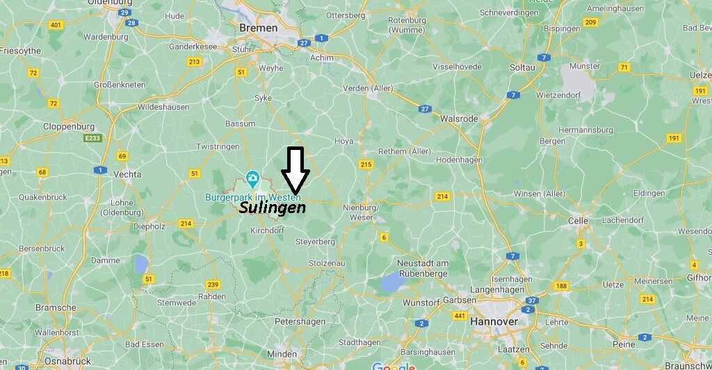 Wo ist Sulingen (Postleitzahl 27232)