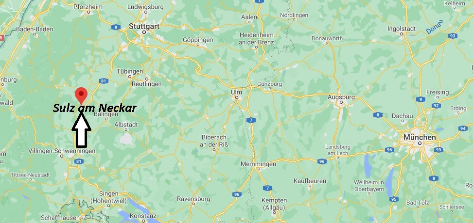 Wo ist Sulz am Neckar (Postleitzahl 72172)