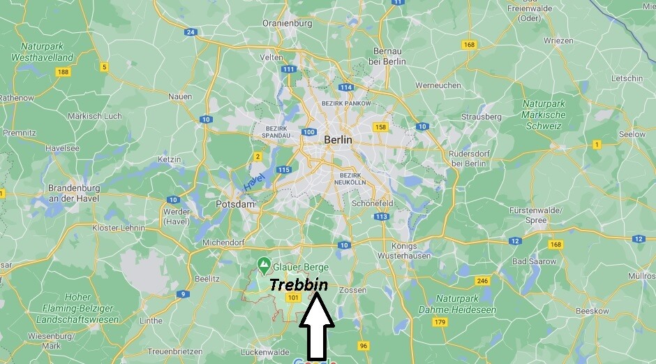 Wo ist Trebbin (Postleitzahl 14959)