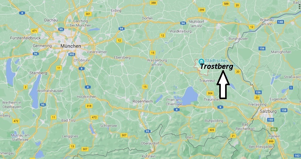 Wo ist Trostberg (Postleitzahl 83308)