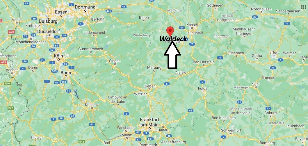 Wo ist Waldeck (Postleitzahl 34513)
