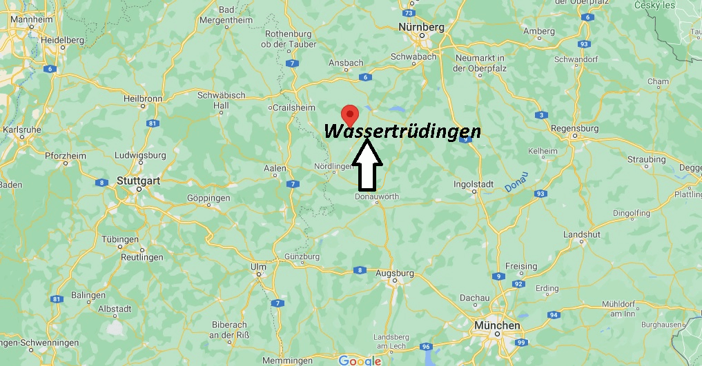 Wo ist Wassertrüdingen (Postleitzahl 91717)