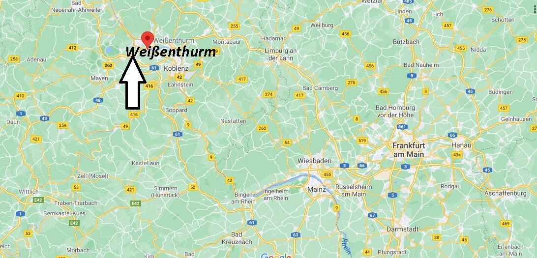 Wo ist Weißenthurm (Postleitzahl 56575)