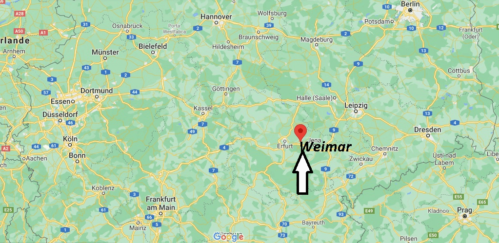 Wo liegt Weimar