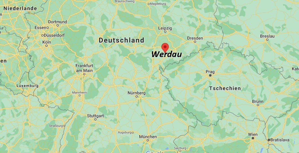 Wo ist Werdau (Postleitzahl 08412)