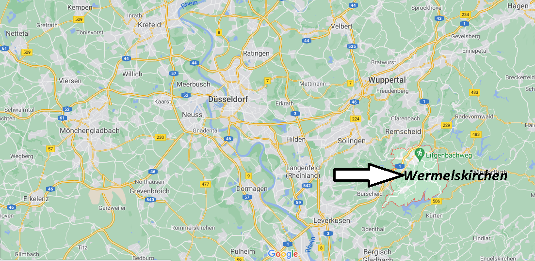 Wo ist Wermelskirchen (Postleitzahl 42929)
