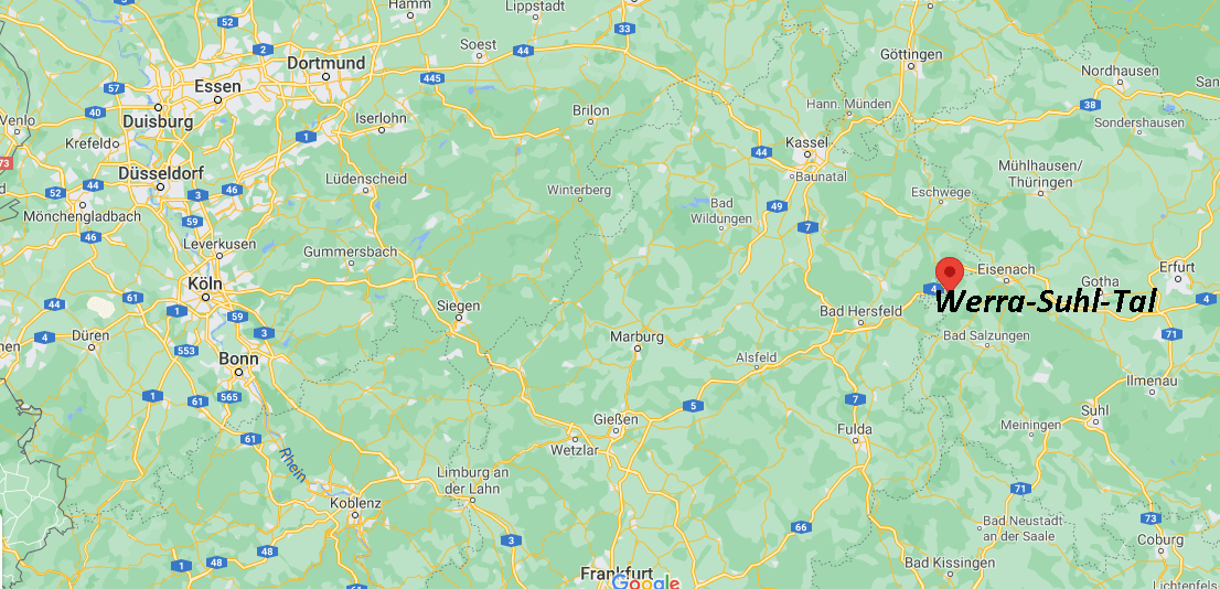 Wo ist Werra-Suhl-Tal (Postleitzahl 99837)