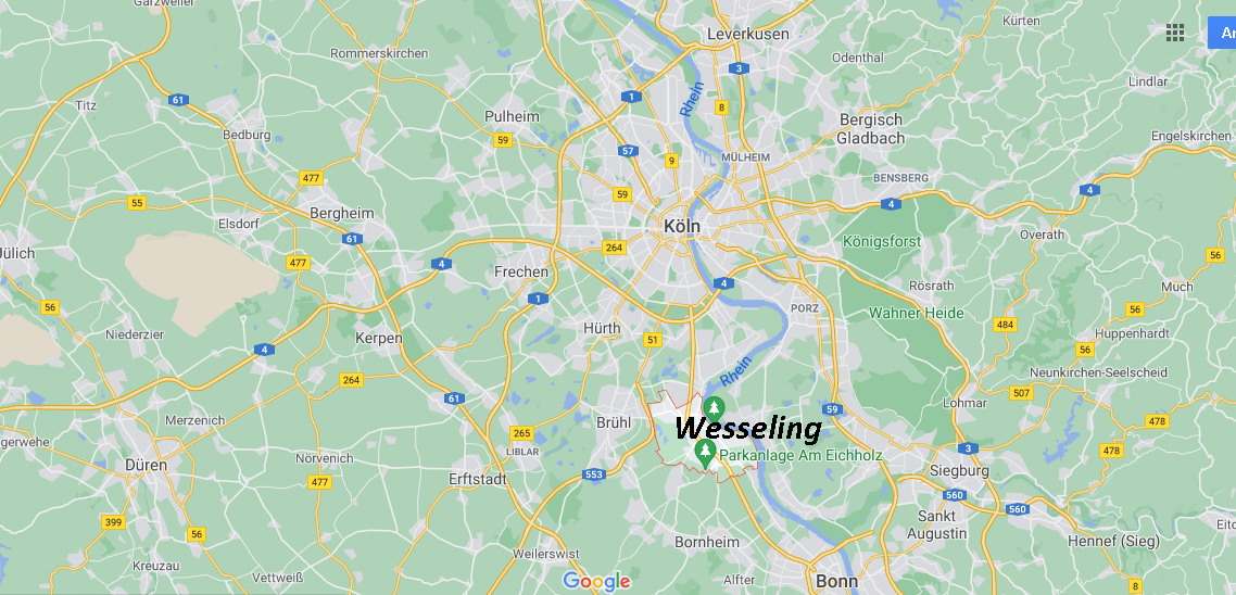Wo ist Wesseling (Postleitzahl 50389)