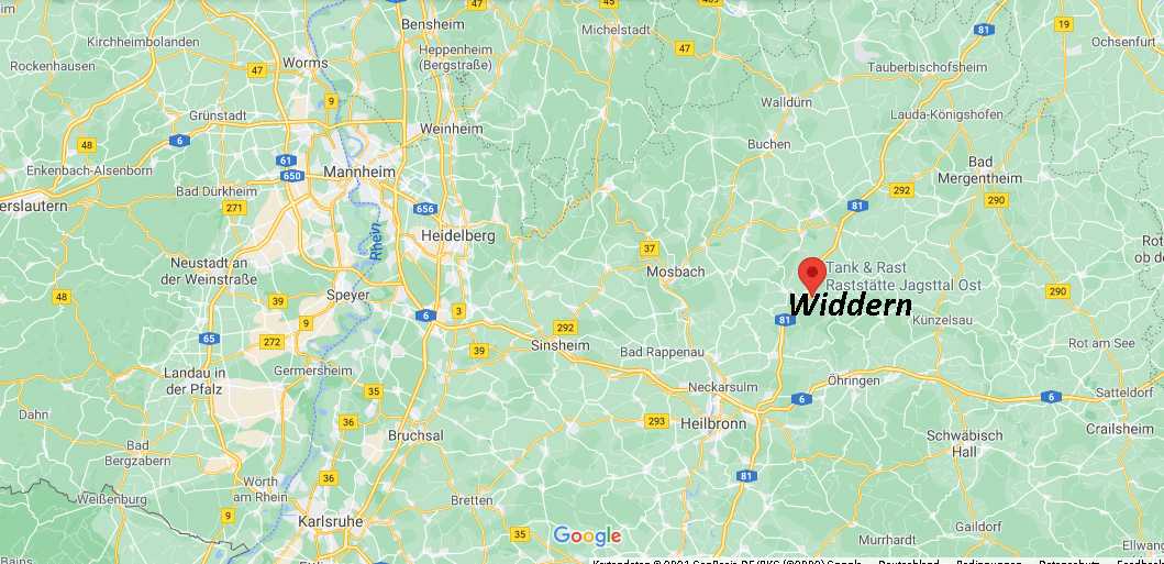 Wo ist Widdern (Postleitzahl 74259)