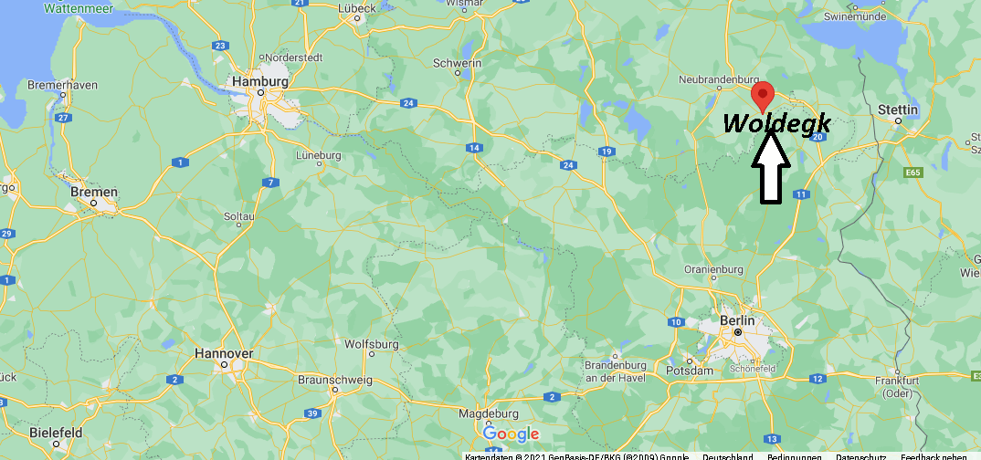 Wo ist Woldegk (Postleitzahl 17348)