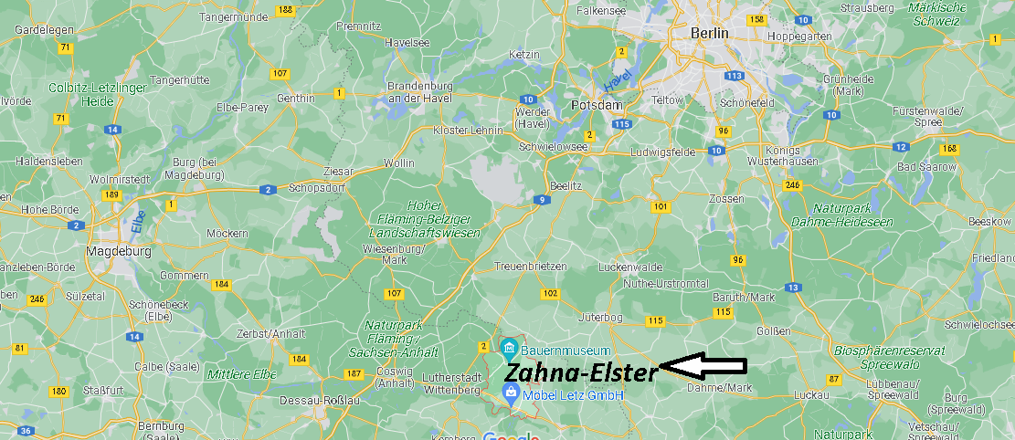In welchem Bundesland liegt Zahna-Elster