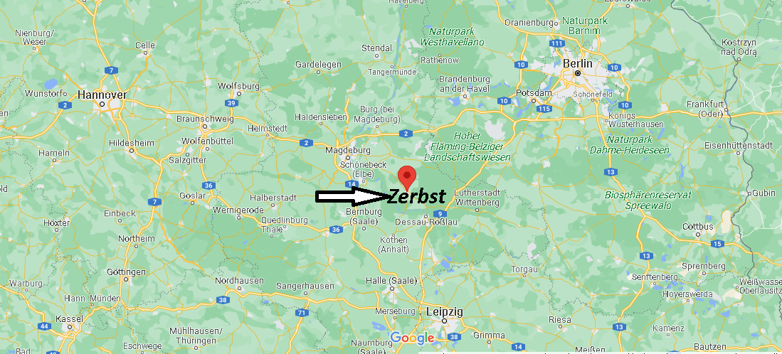 Wo ist Zerbst (Postleitzahl 39261)