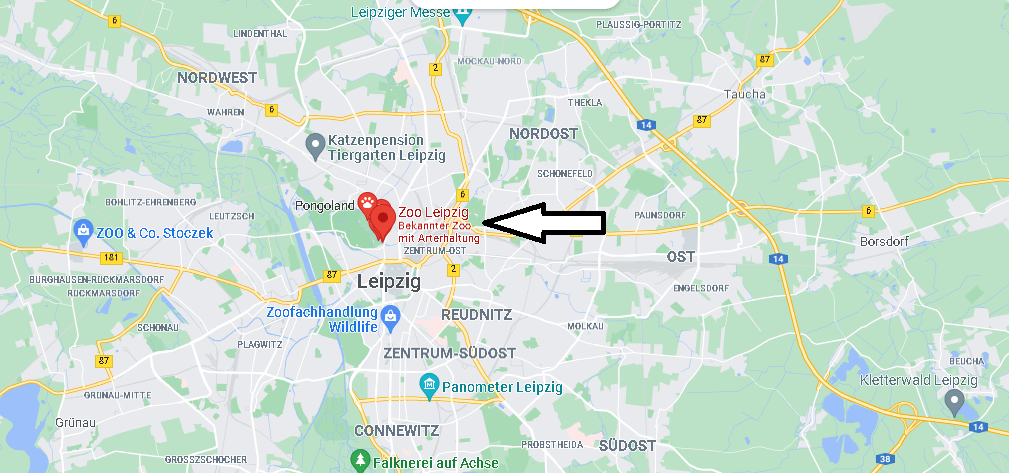 Wo liegt der Leipziger Zoo