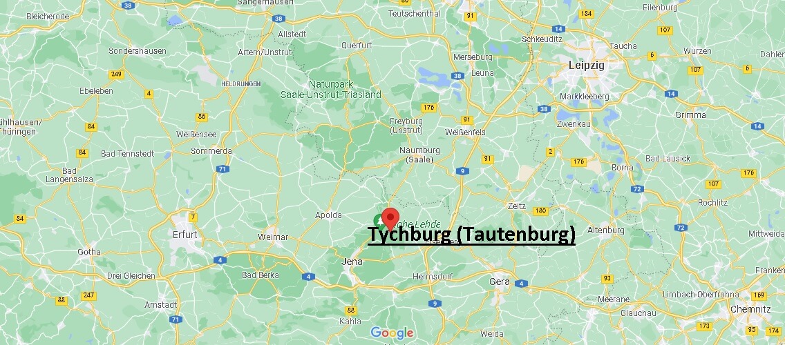 Wo liegt Tychburg (Tautenburg)