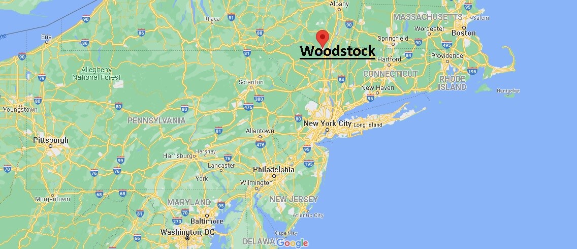 Wo liegt Woodstock in den USA
