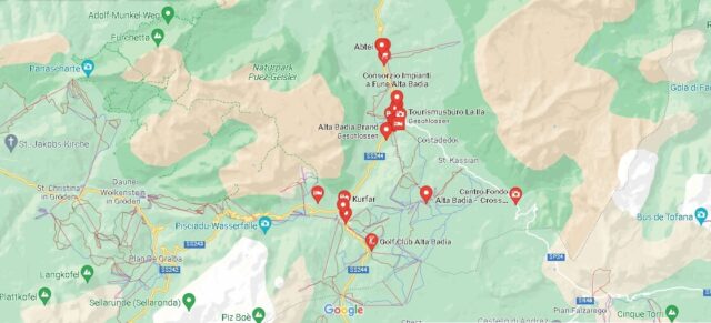 Wo liegt Alta Badia in Südtirol