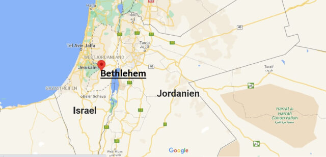 Wo liegt Bethlehem