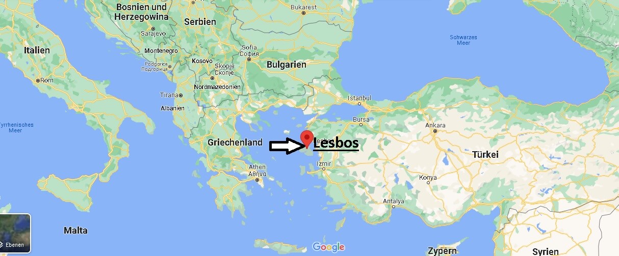 Wo liegt Lesbos