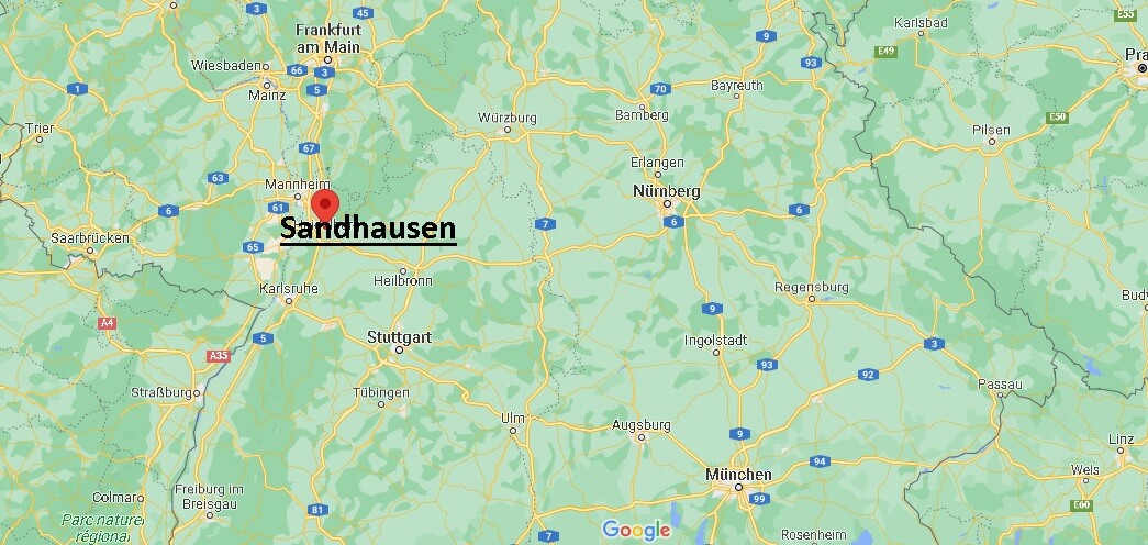 Wo liegt Sandhausen