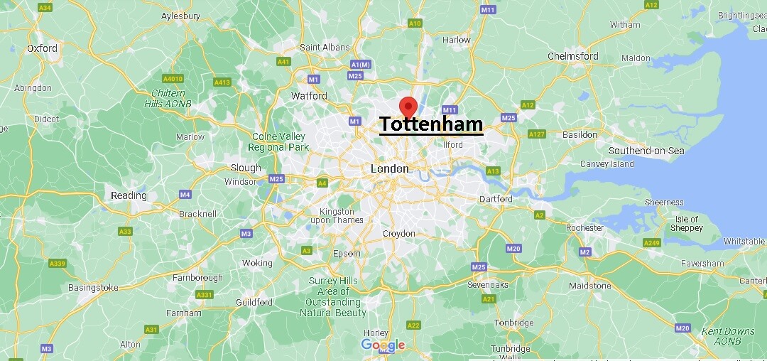 Wo liegt Tottenham