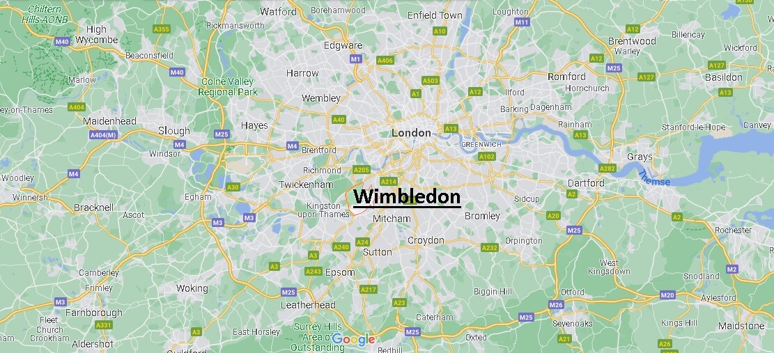 Wo liegt Wimbledon