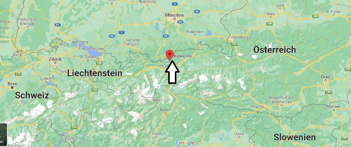 Wo liegt das Karwendelgebirge in Österreich