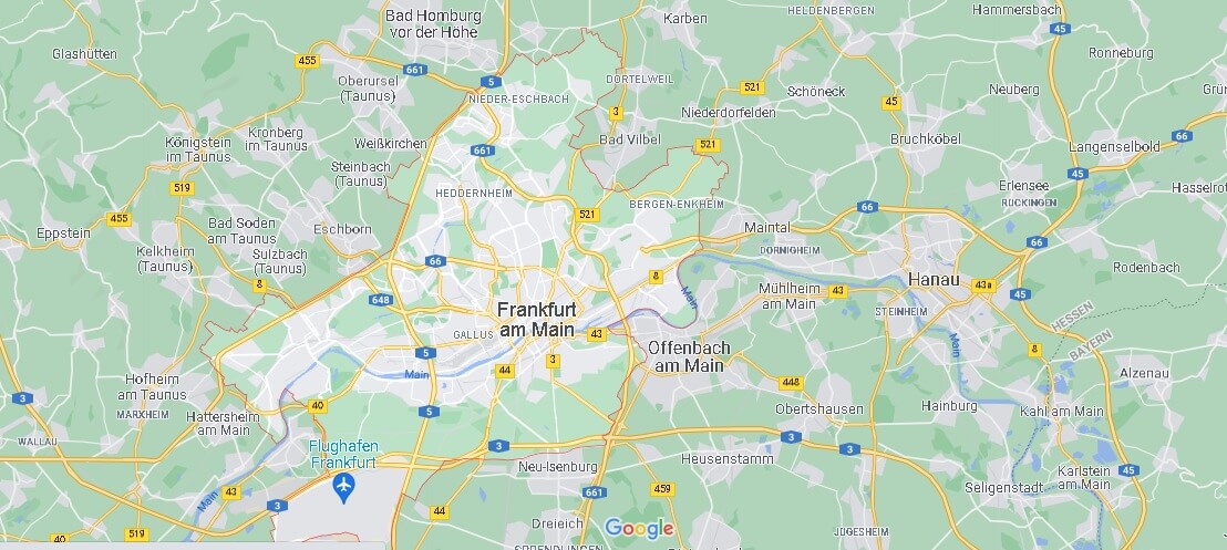 Wo ist Frankfurt am Main