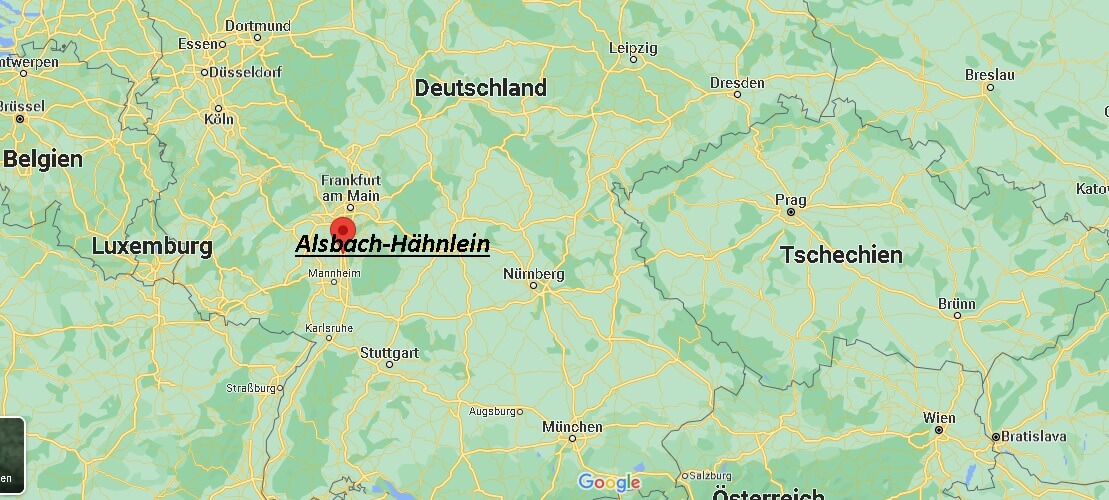 Wo liegt Alsbach-Hähnlein