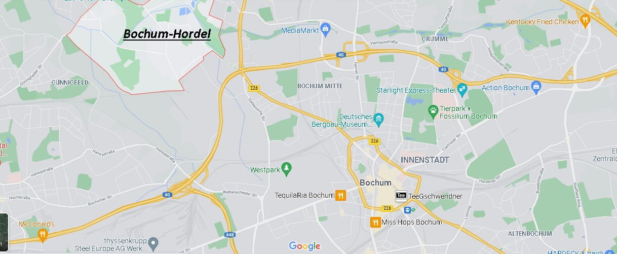 Wo liegt Bochum-Hordel