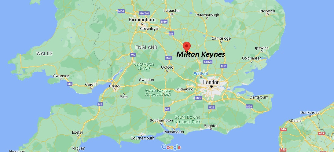 Wo ist Milton Keynes