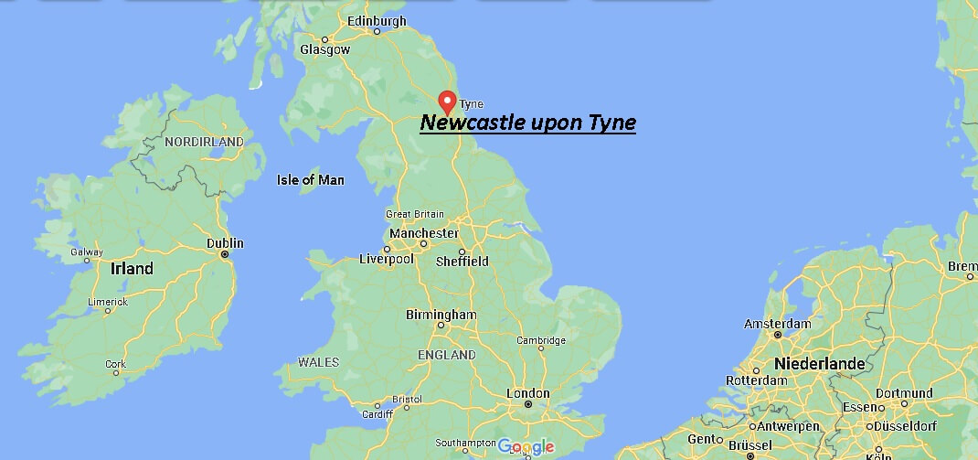 Wo liegt Newcastle upon Tyne