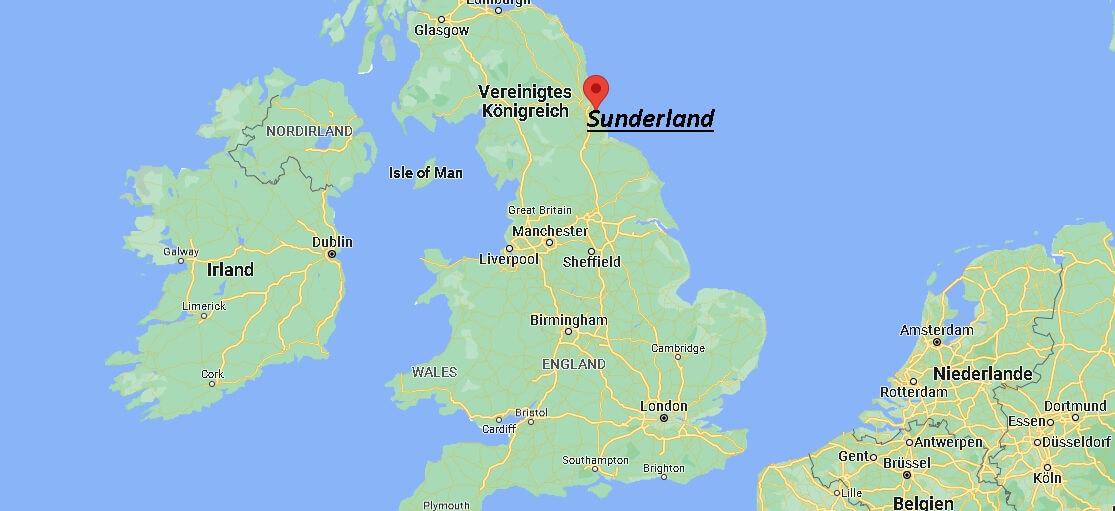 Wo ist Sunderland