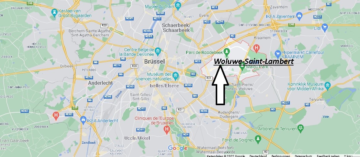 Wo liegt Woluwe-Saint-Lambert